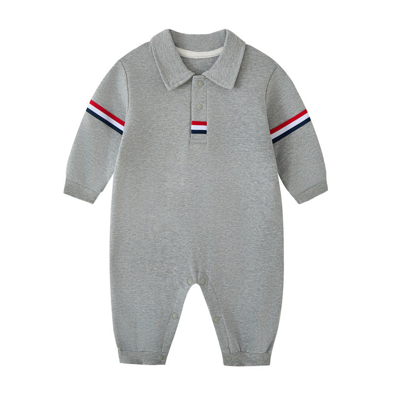 Gentleman Baby Cotton Jumpsuit Long Sleeve Romper