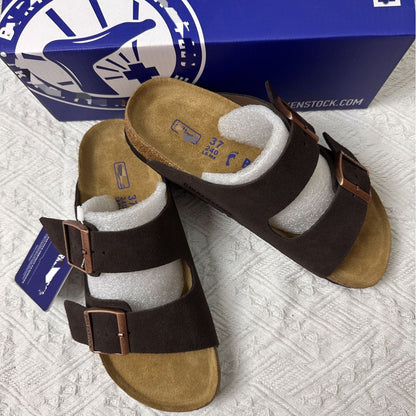 Genuine cowhide flip-flops, stylish and versatile sandals