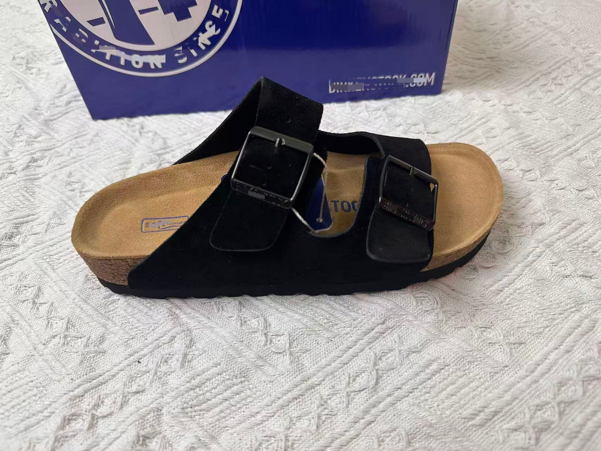 Genuine cowhide flip-flops, stylish and versatile sandals
