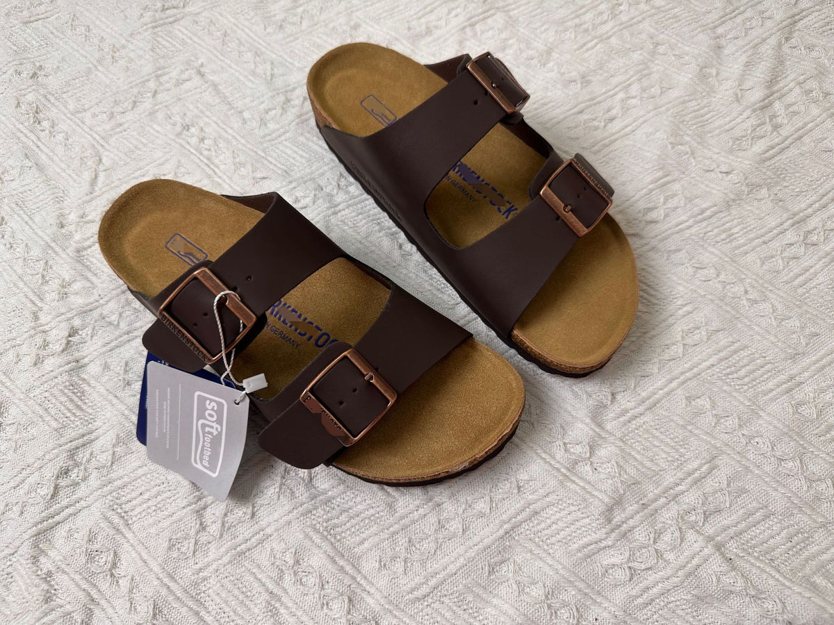 Genuine cowhide flip-flops, stylish and versatile sandals
