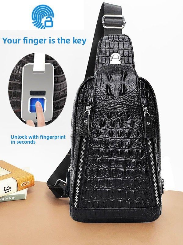 Genuine Leather Anti-Theft Chest Bag