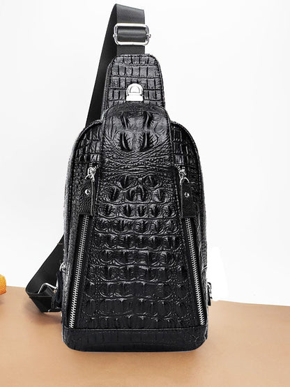 Genuine Leather Anti-Theft Chest Bag