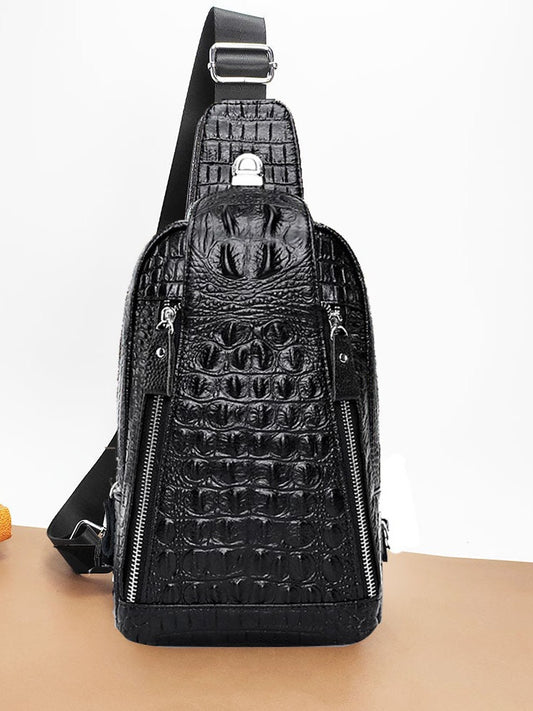 Genuine Leather Anti-Theft Chest Bag