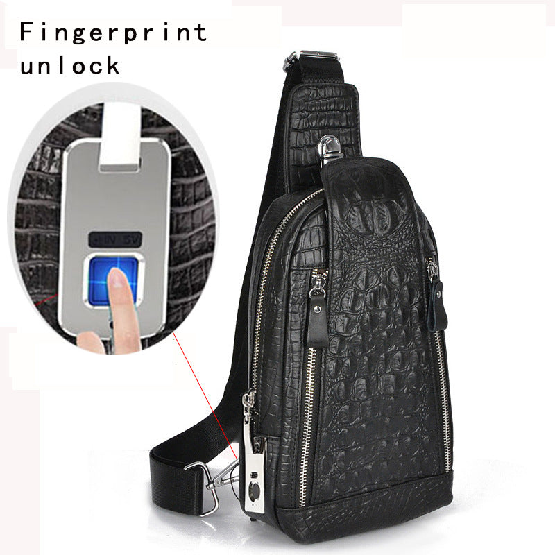 Genuine Leather Anti-Theft Chest Bag