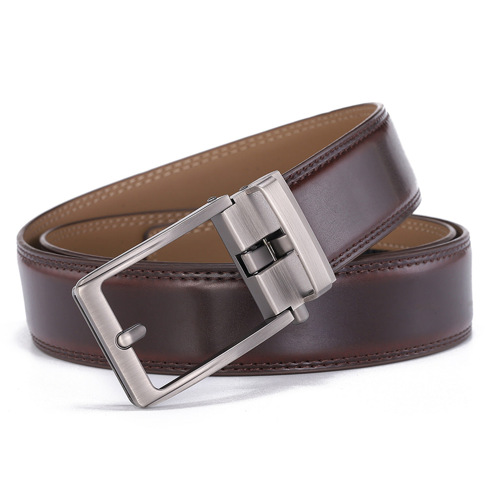 Genuine Leather Automatic Buckle Belt