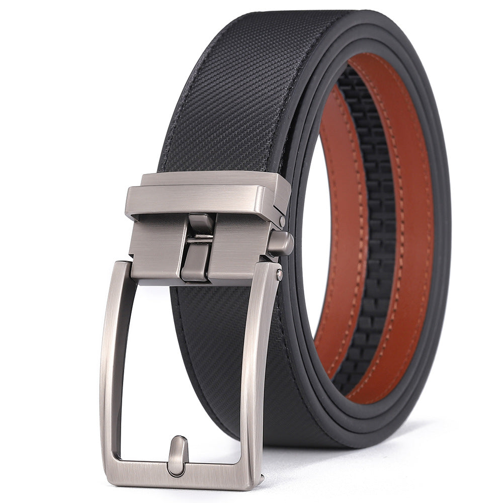 Genuine Leather Automatic Buckle Belt