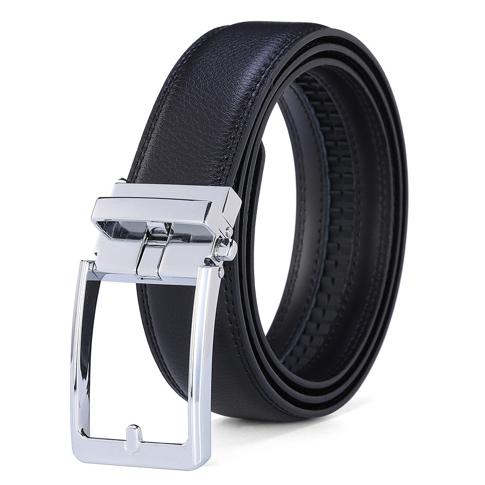 Genuine Leather Automatic Buckle Belt