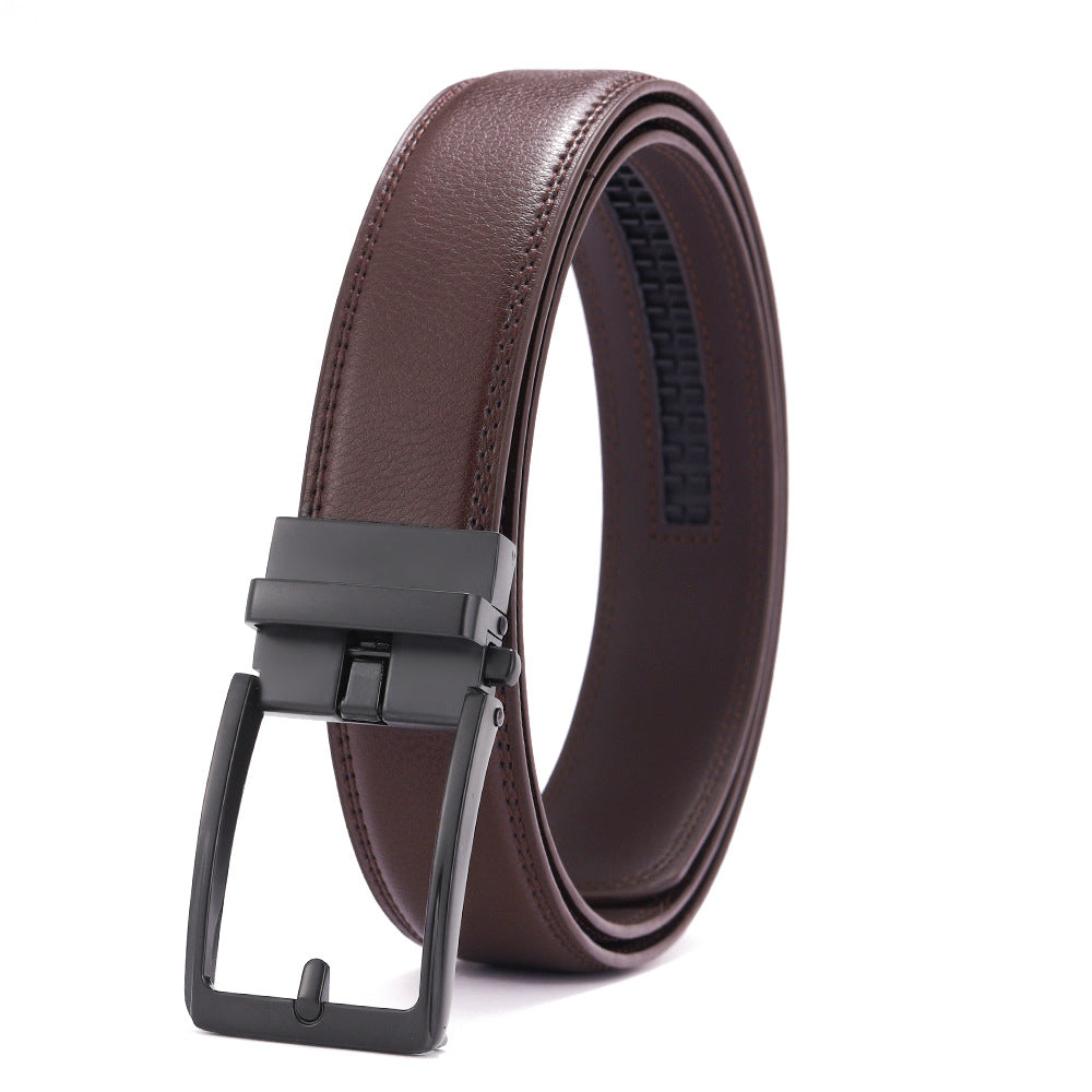 Genuine Leather Automatic Buckle Belts