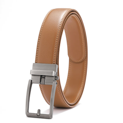 Genuine Leather Automatic Buckle Belts