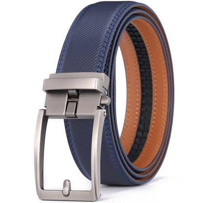 Genuine Leather Automatic Buckle Belts