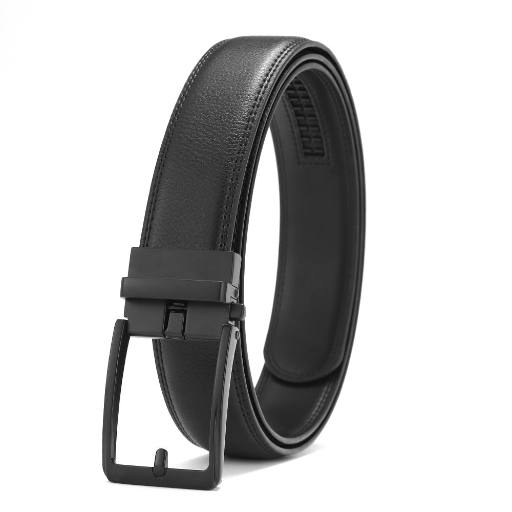 Genuine Leather Automatic Buckle Belts