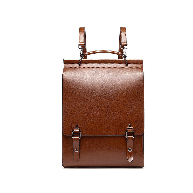 Genuine leather backpack