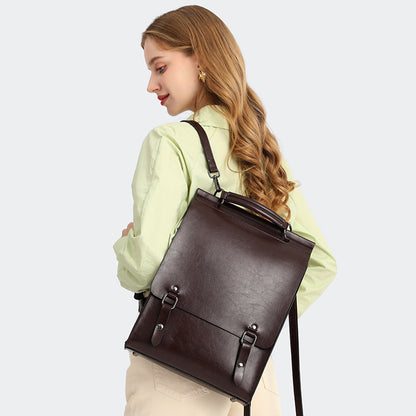 Genuine leather backpack