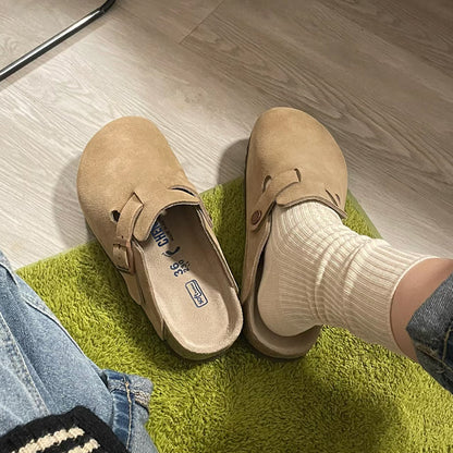 Genuine leather Birken shoes