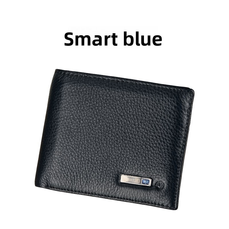 Genuine Leather Bluetooth Smart Wallet