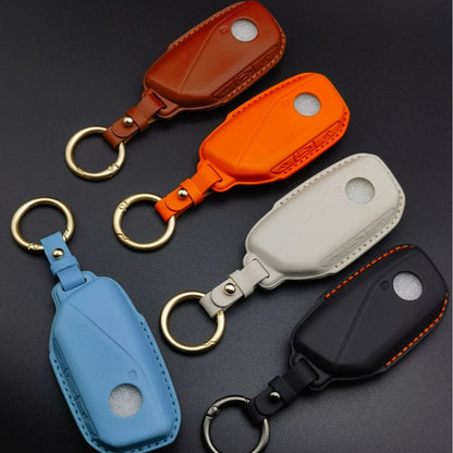 Genuine Leather BMW Key Cover with Buckle