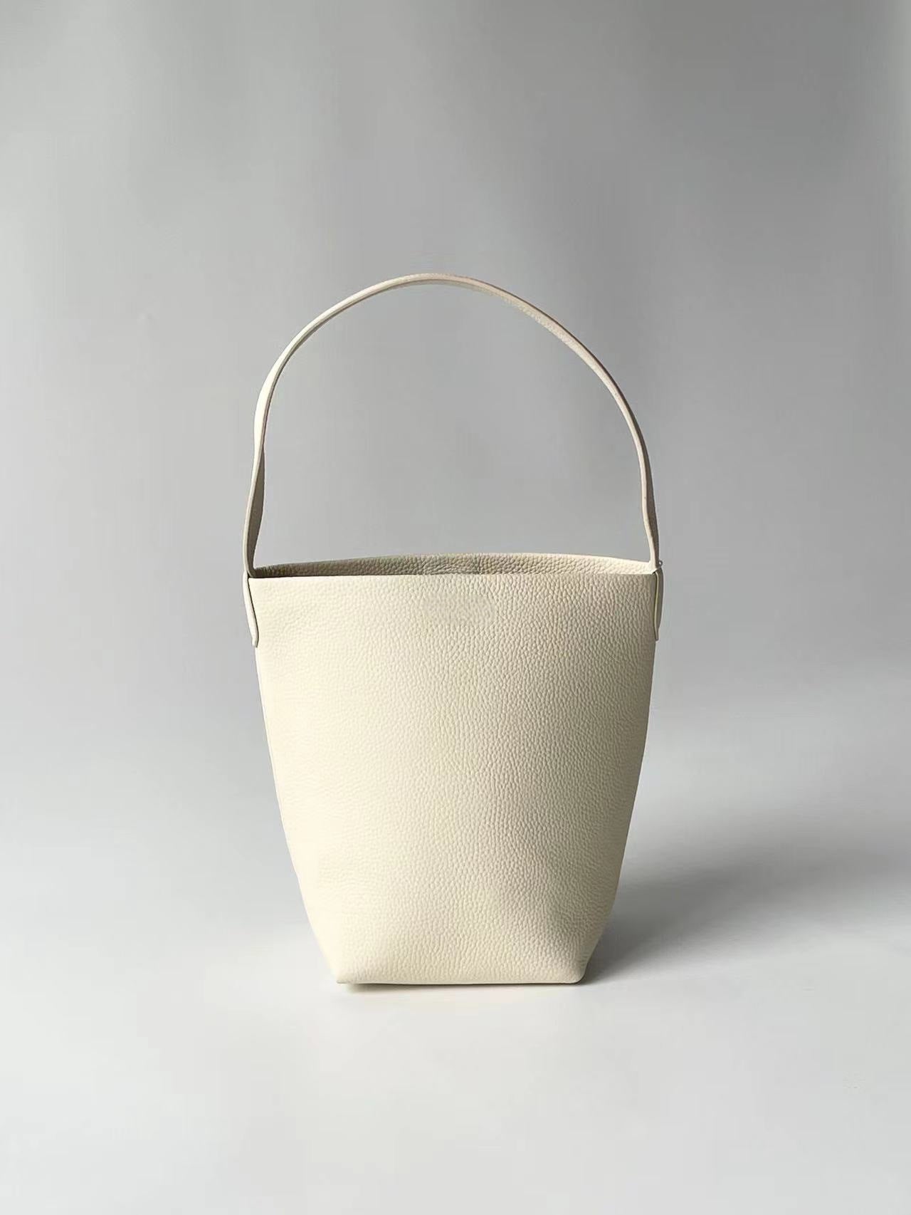 Genuine Leather Bucket Shoulder Bag