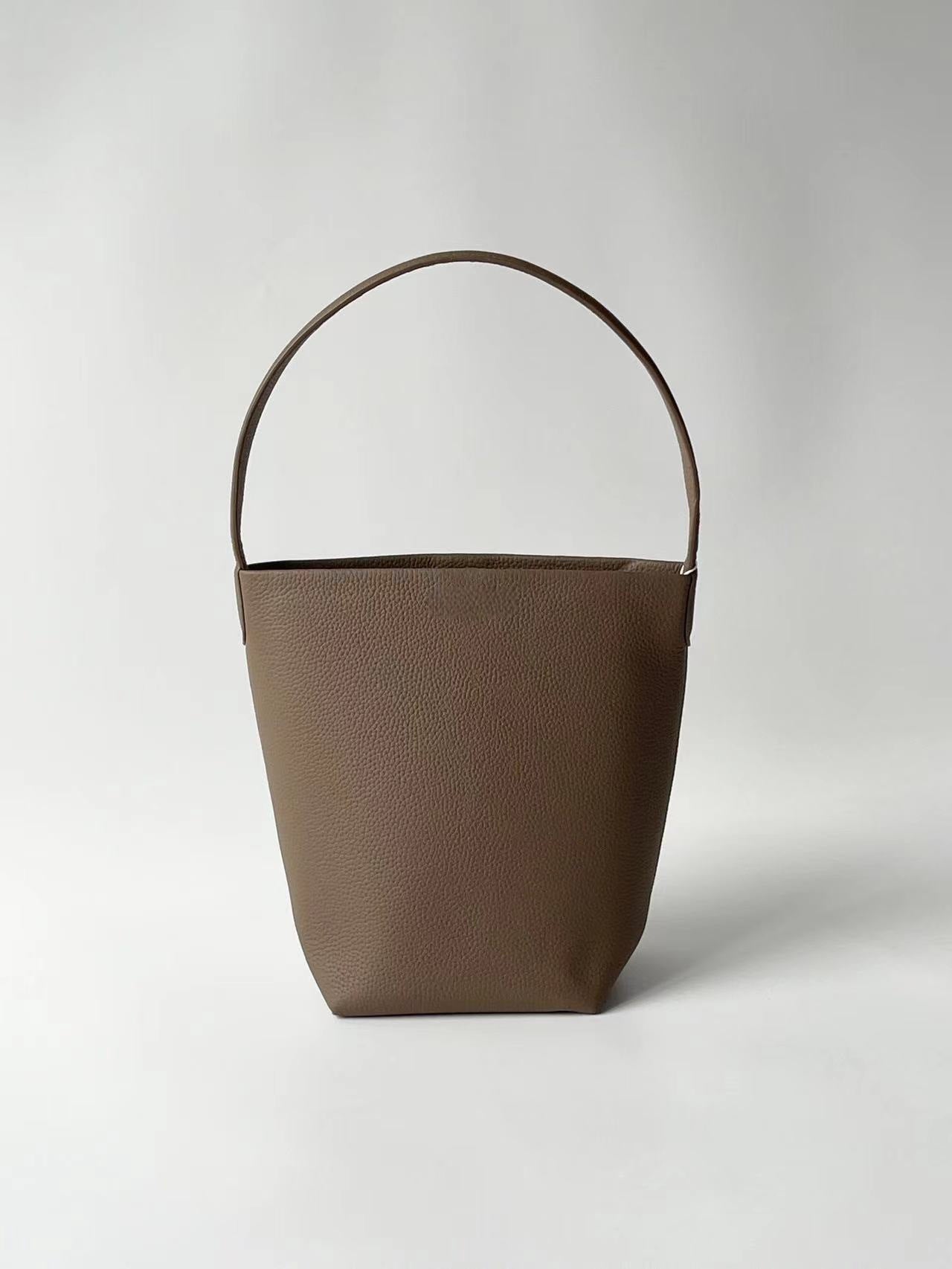 Genuine Leather Bucket Shoulder Bag