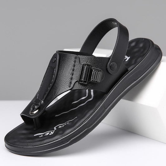 Genuine Leather Buckle Sandals