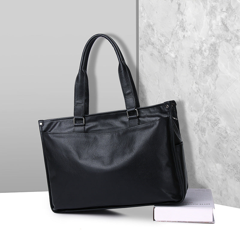 Genuine Leather Business Briefcase for Men