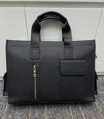Genuine Leather Business Briefcase for Men