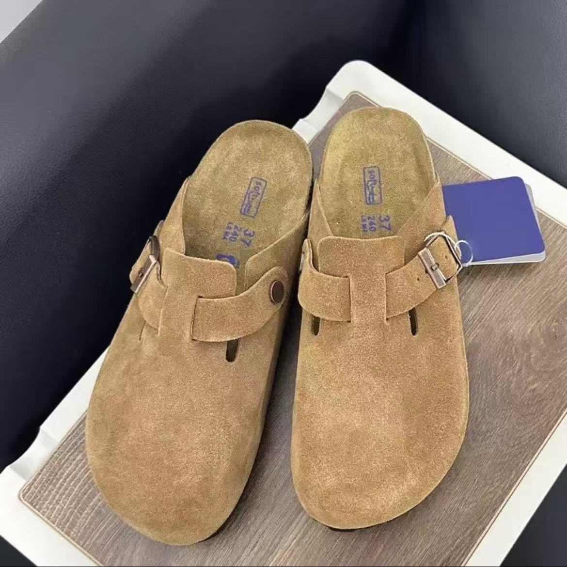 Genuine Leather Cork Sandals