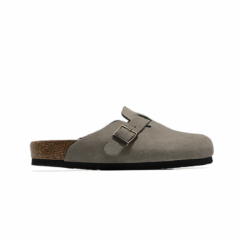 Genuine Leather Cork Sandals Unisex Casual Retro