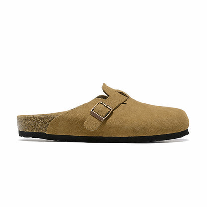 Genuine Leather Cork Sandals Unisex Casual Retro