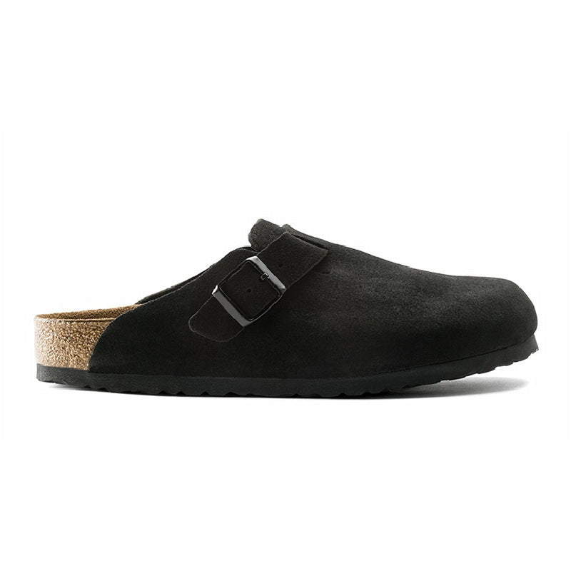 Genuine Leather Cork Sandals Unisex Casual Retro