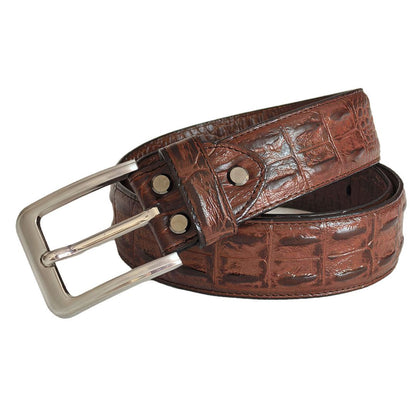 Genuine Leather Crocodile Pattern Belt