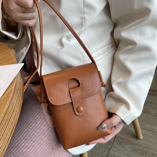 Genuine Leather Cross-Body Phone Bag