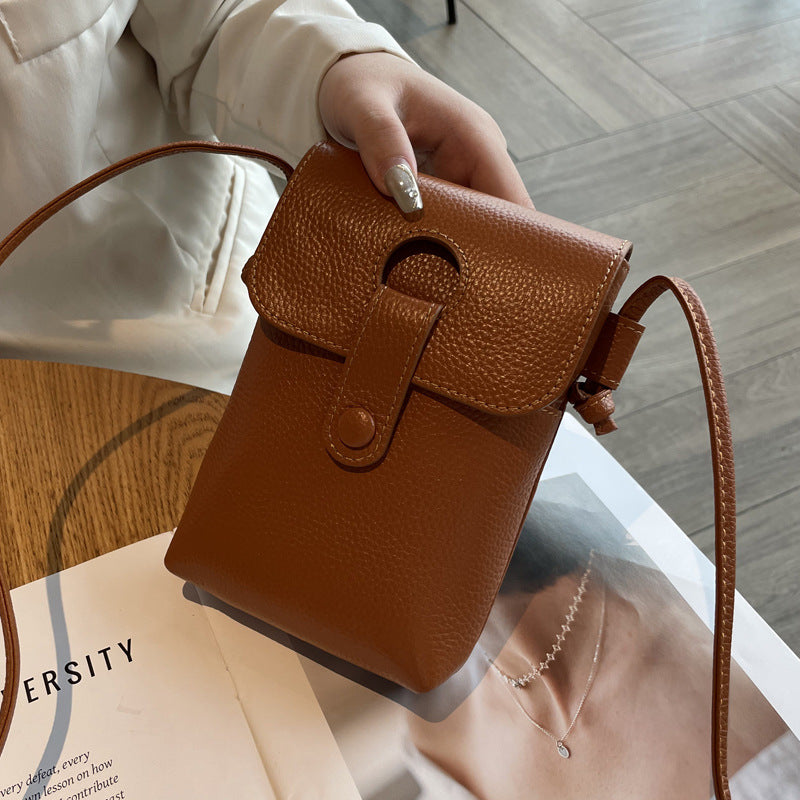 Genuine Leather Cross-Body Phone Bag