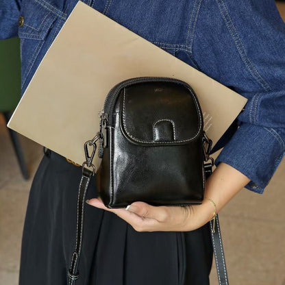 Genuine leather crossbody bag