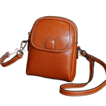 Genuine leather crossbody bag
