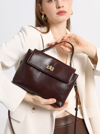 Genuine Leather Crossbody Shoulder Bag
