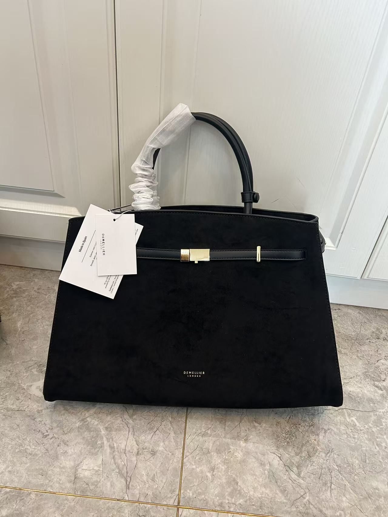 Genuine Leather Crossbody Tote Bag