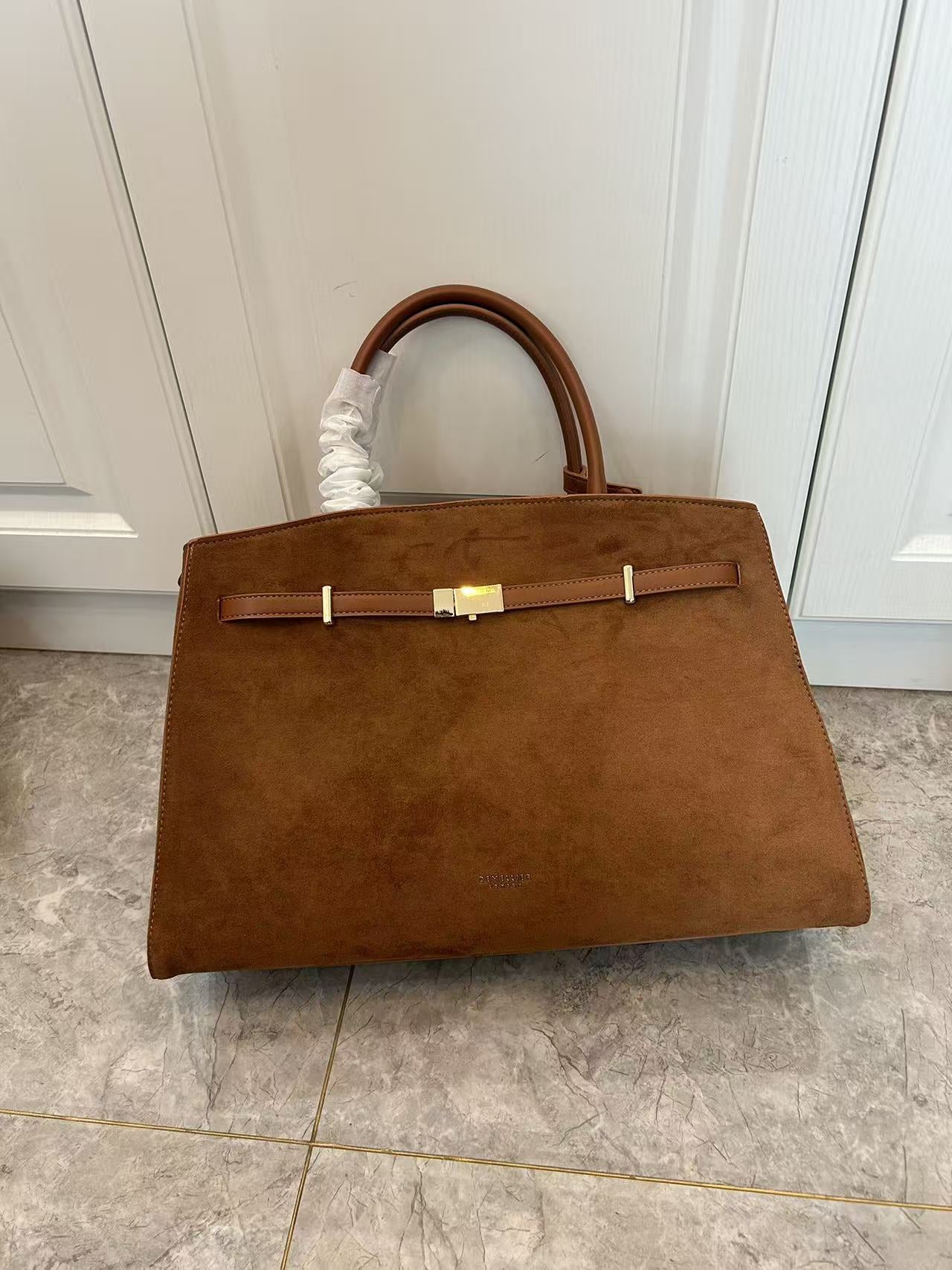 Genuine Leather Crossbody Tote Bag