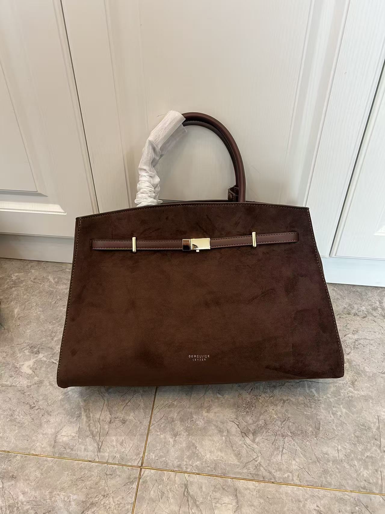 Genuine Leather Crossbody Tote Bag