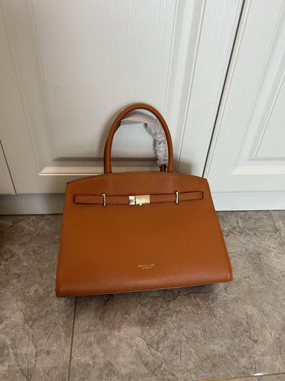 Genuine Leather Crossbody Tote Bag