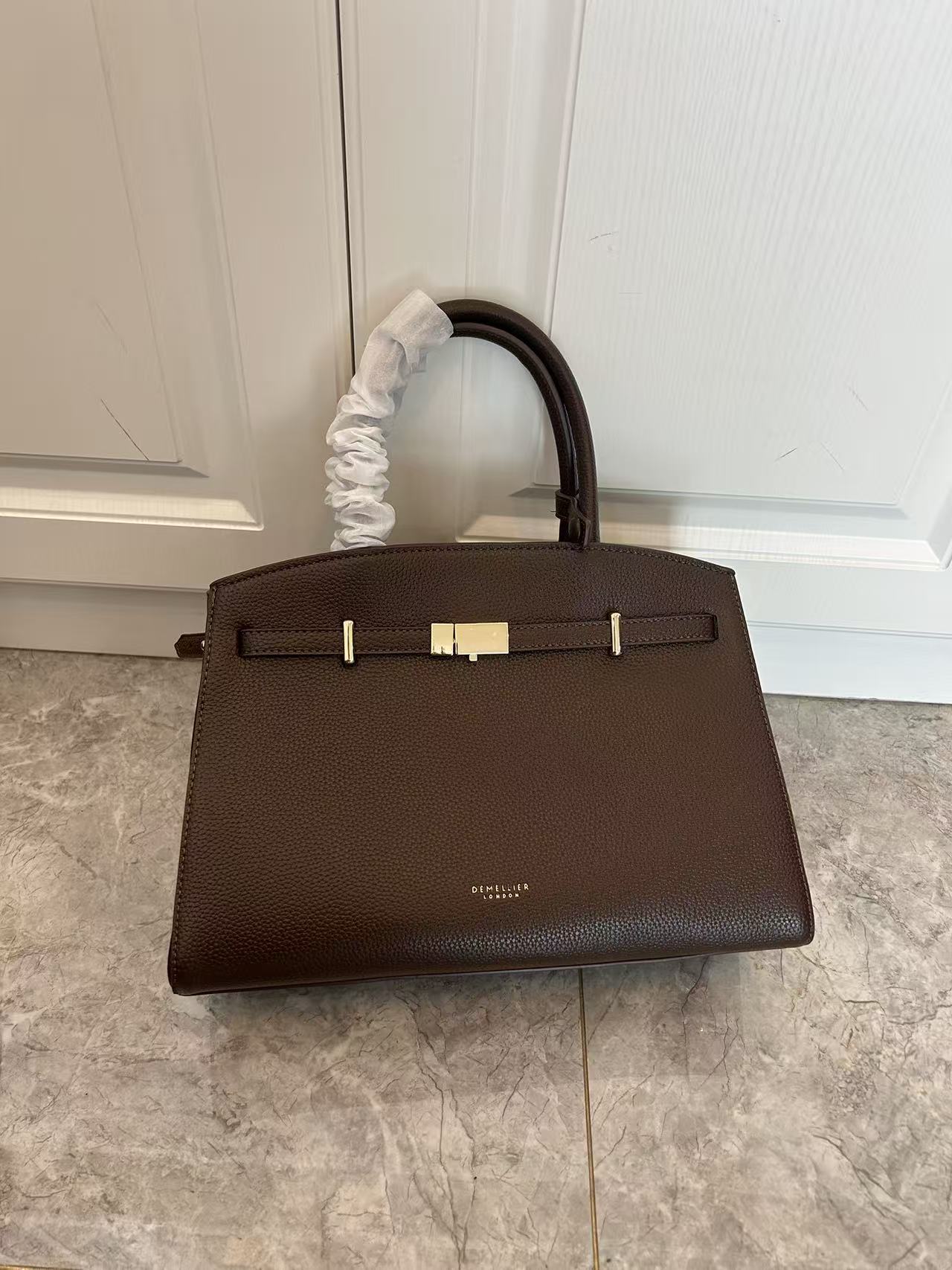 Genuine Leather Crossbody Tote Bag