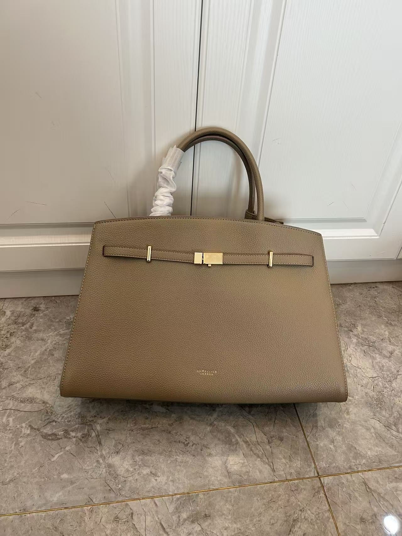 Genuine Leather Crossbody Tote Bag