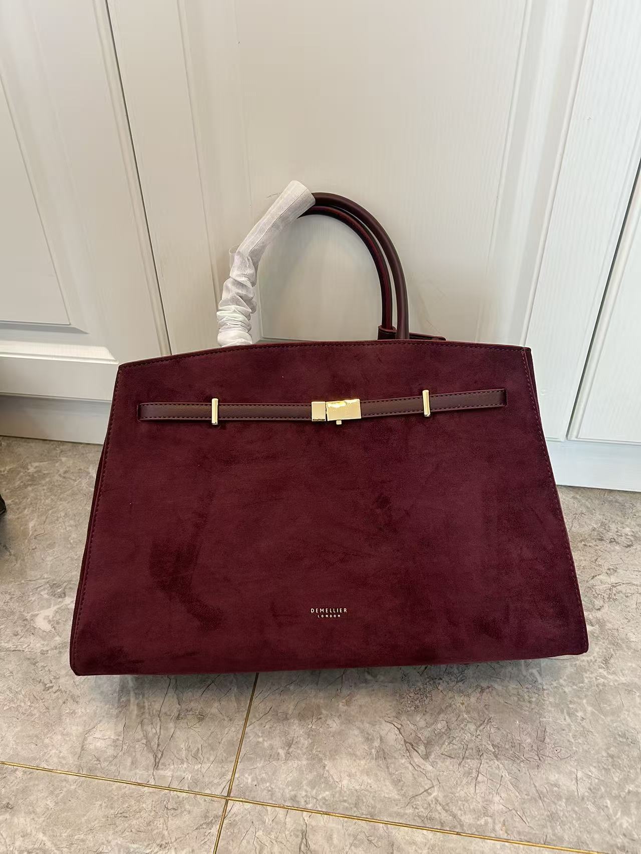 Genuine Leather Crossbody Tote Bag