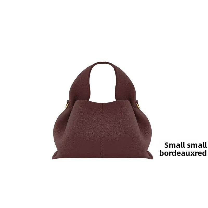 Genuine Leather Dumpling Shoulder Bag