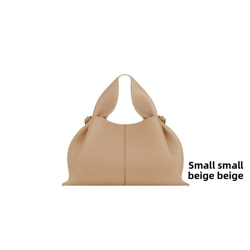 Genuine Leather Dumpling Shoulder Bag