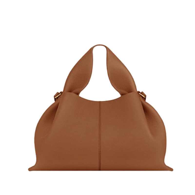 Genuine Leather Dumpling Shoulder Bag