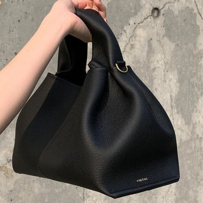 Genuine Leather Dumpling Shoulder Bag