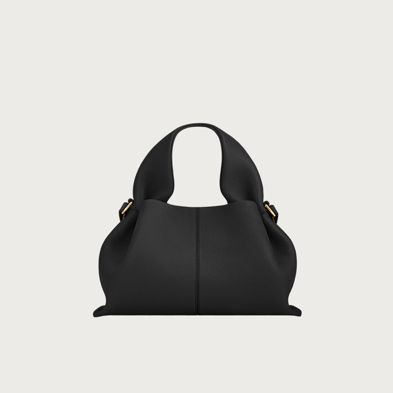 Genuine Leather Dumpling Shoulder Bag