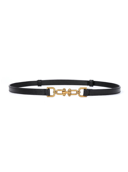Genuine Leather elasticated waistband