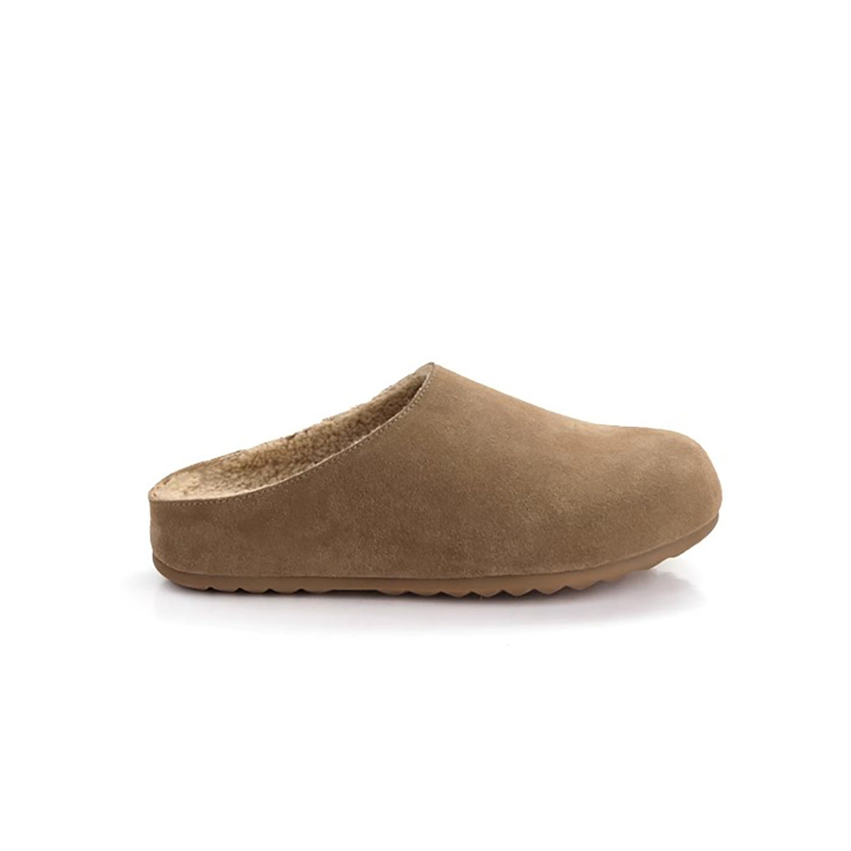 Genuine Leather Flat Sole Slip-On Slippers for Women