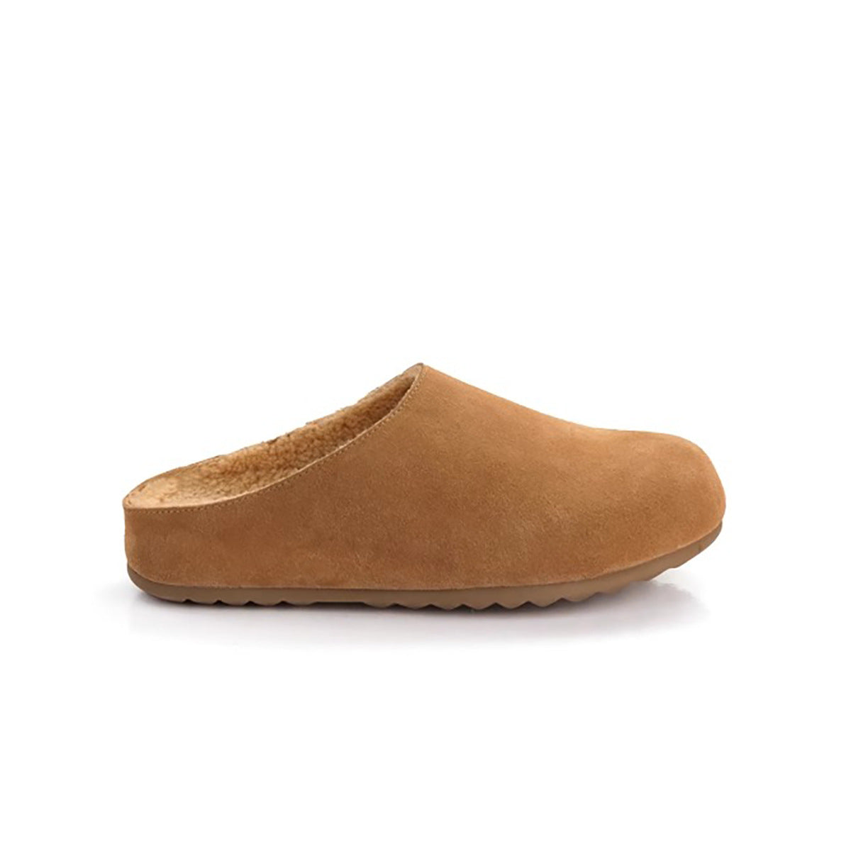 Genuine Leather Flat Sole Slip-On Slippers for Women